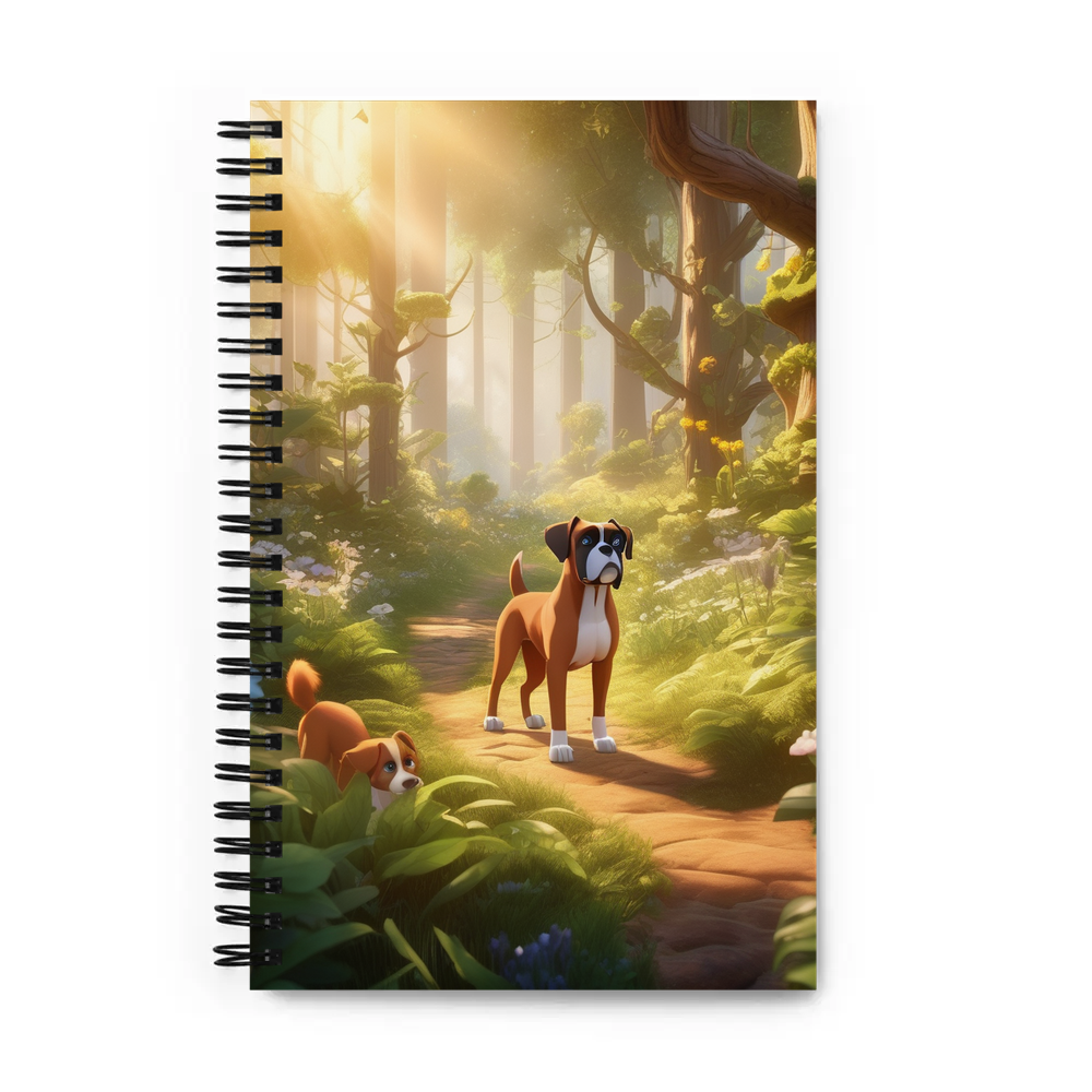 PugMug Custom Boxer Dog Spiral Notebook