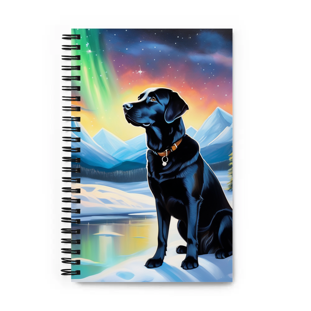 PugMug Custom Black Labrador Retriever Spiral Notebook