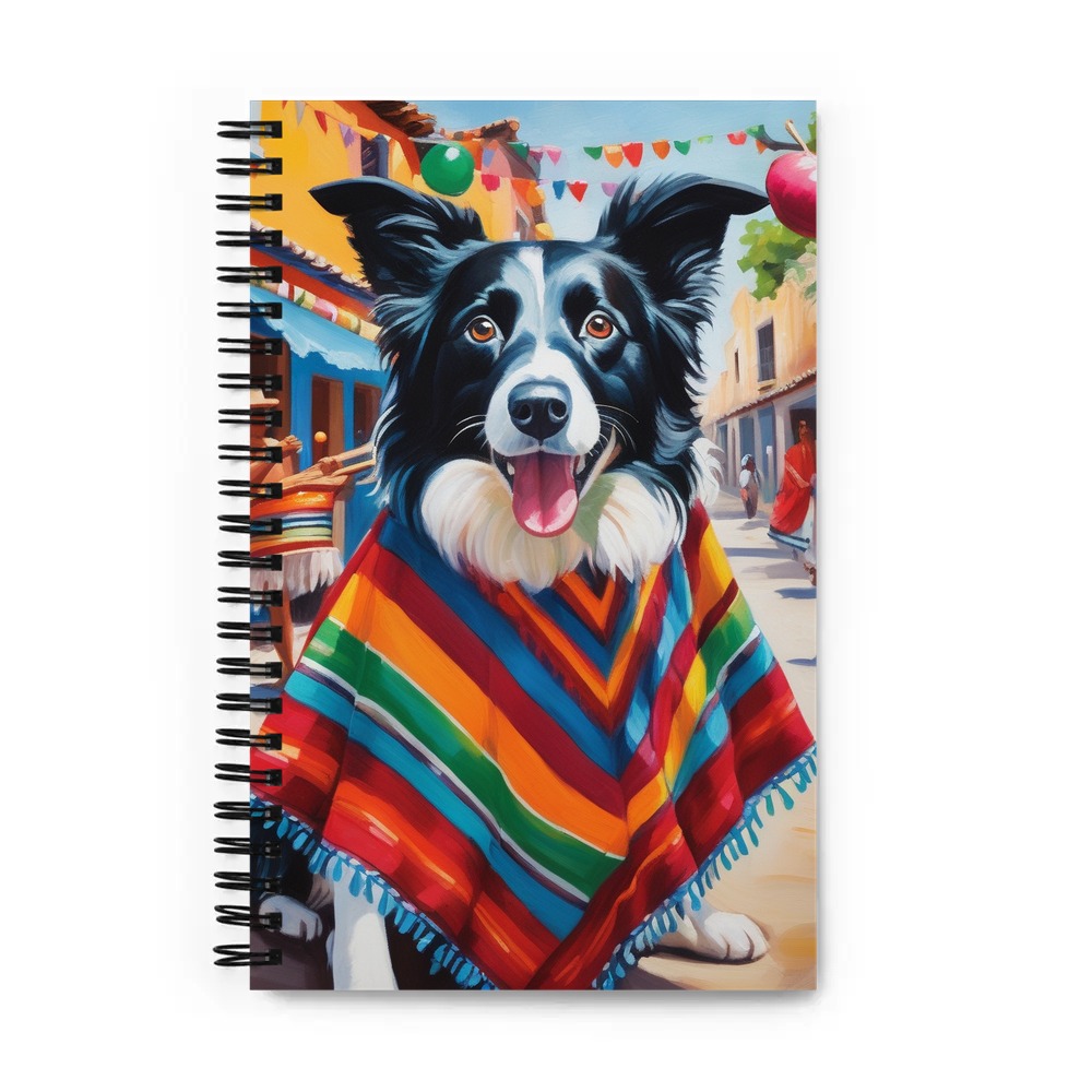 PugMug Custom Border Collie Spiral Notebook