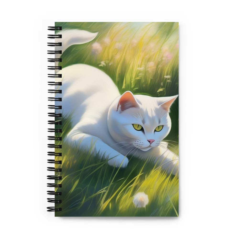 PugMug Custom White British Shorthair Cat Spiral Notebook
