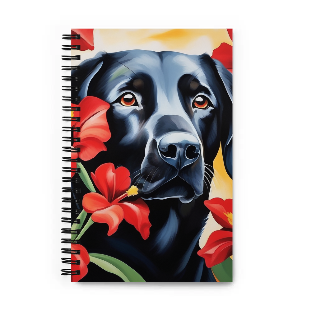 PugMug Custom Black Labrador Retriever Spiral Notebook