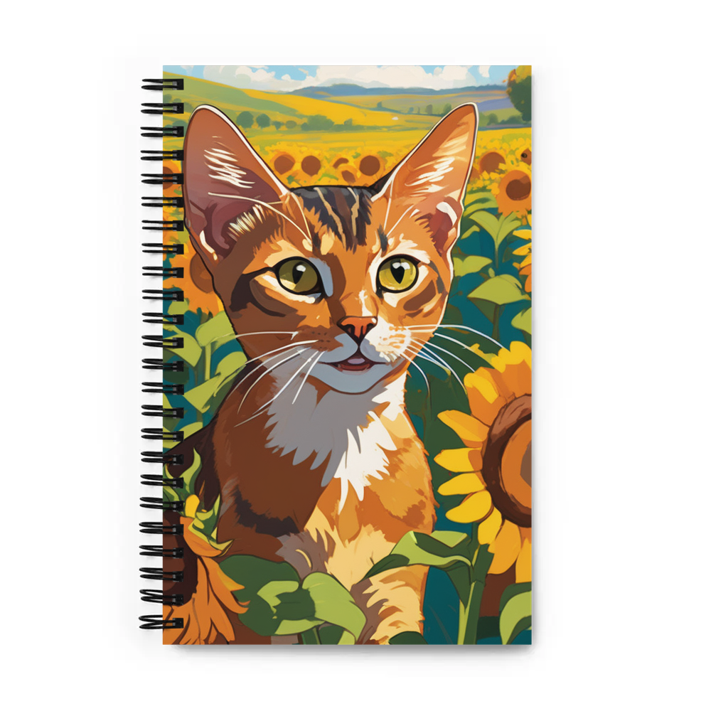 PugMug Custom Tabby Abyssinian Cat Spiral Notebook