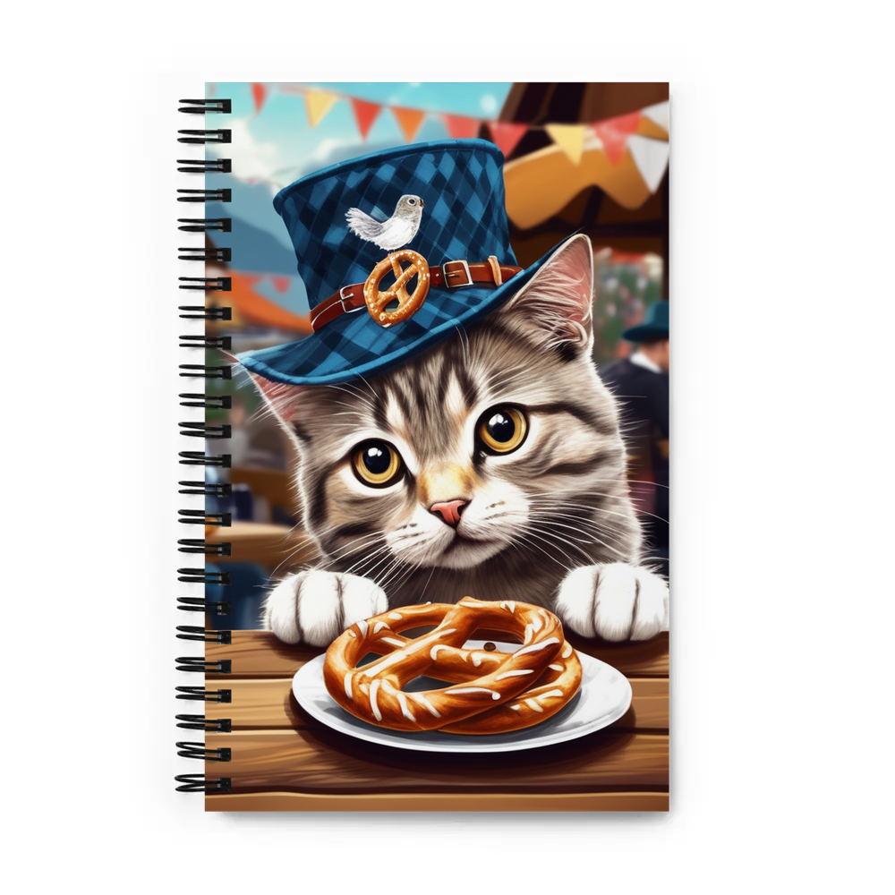 PugMug Custom Tabby Scottish Fold Cat Spiral Notebook