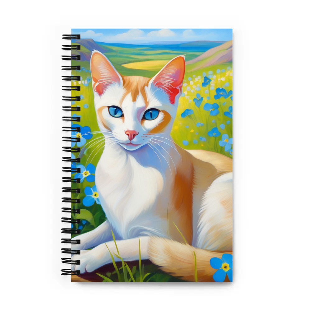 PugMug Custom White Abyssinian Cat Spiral Notebook