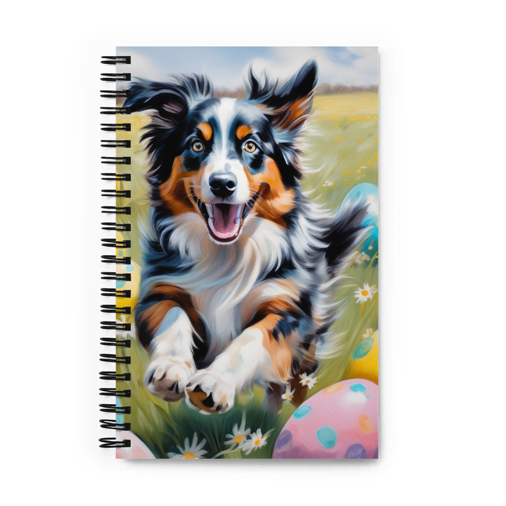 PugMug Custom Australian Shepherd Dog Spiral Notebook