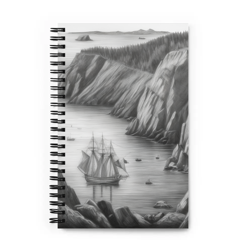 PugMug Custom Newfoundland Spiral Notebook