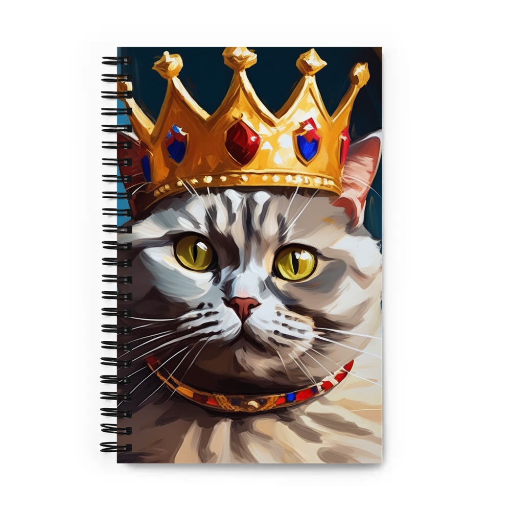 PugMug Custom Tabby British Shorthair Cat Spiral Notebook