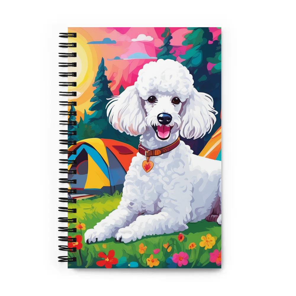 PugMug Custom White Poodle Spiral Notebook