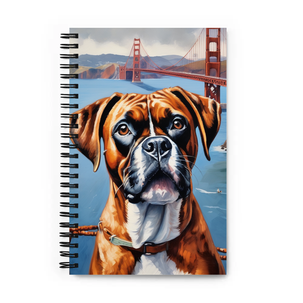 PugMug Custom Boxer Dog Spiral Notebook