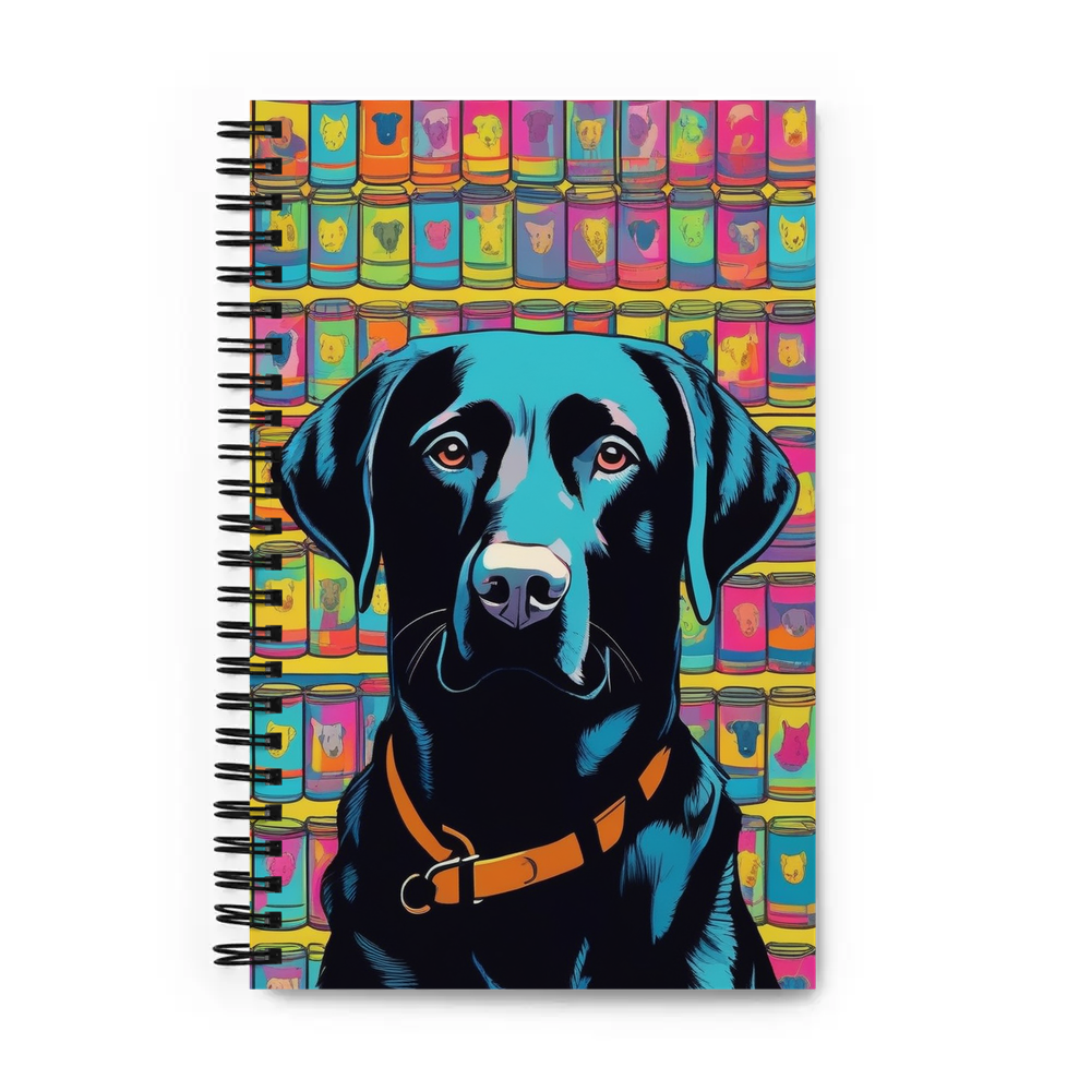 PugMug Custom Black Labrador Retriever Spiral Notebook