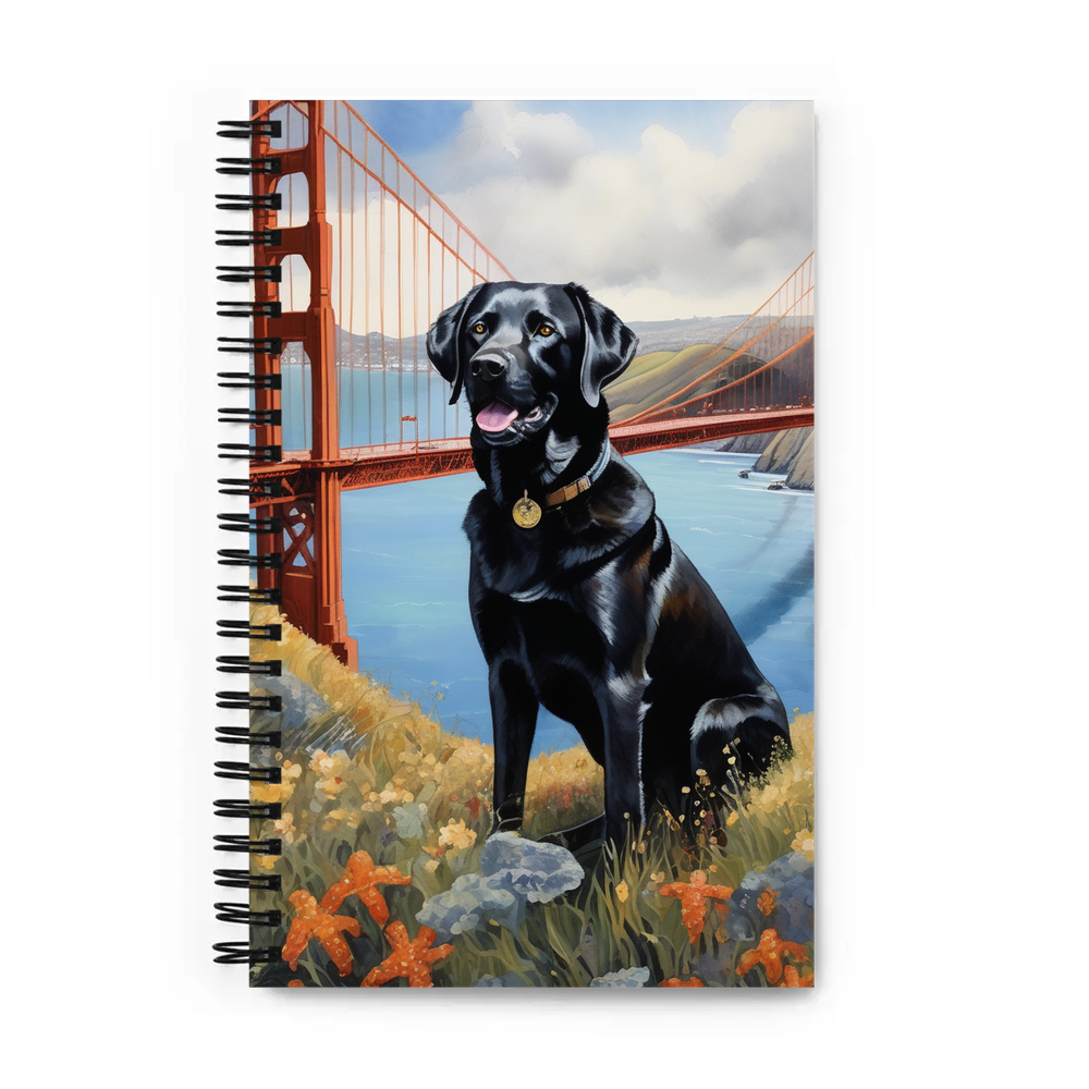 PugMug Custom Black Labrador Retriever Spiral Notebook