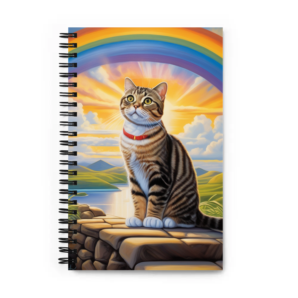 PugMug Custom Tabby Scottish Fold Cat Spiral Notebook