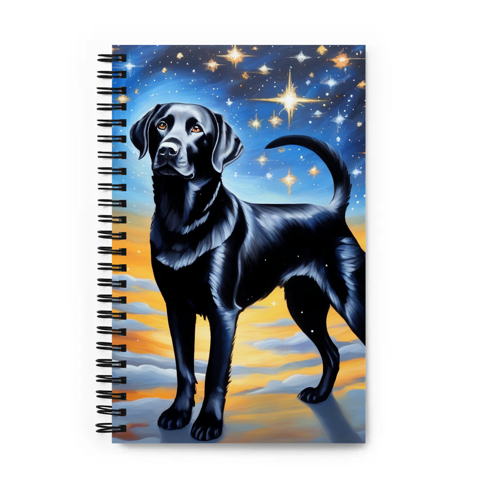 PugMug Custom Black Labrador Retriever Spiral Notebook