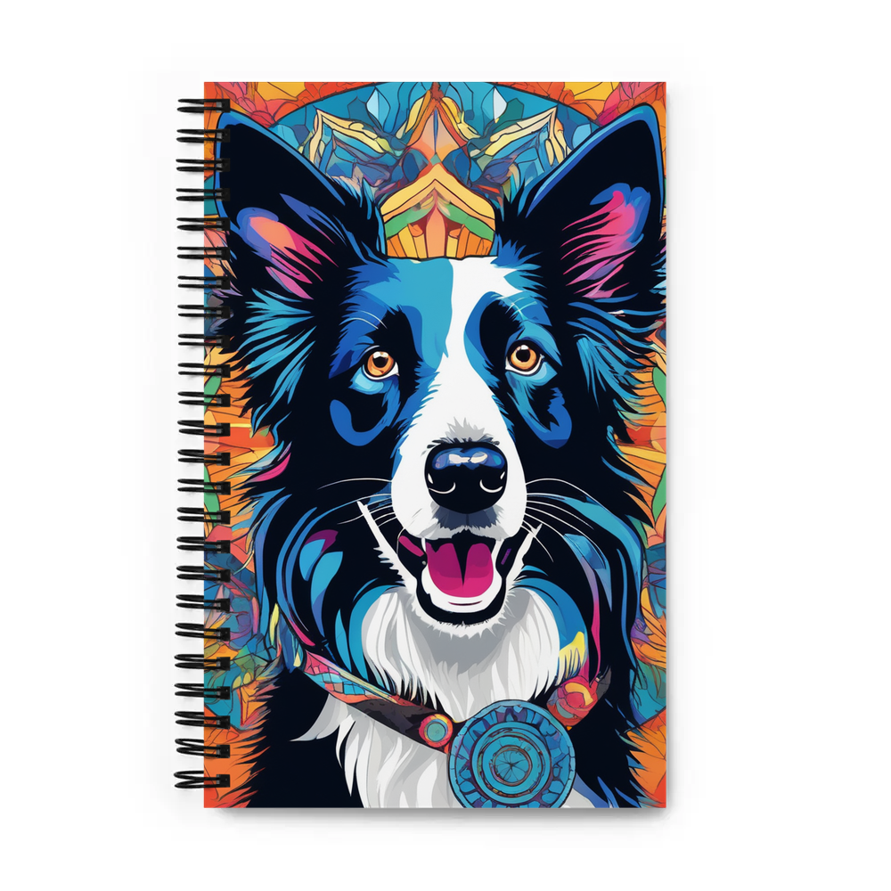 PugMug Custom Border Collie Spiral Notebook