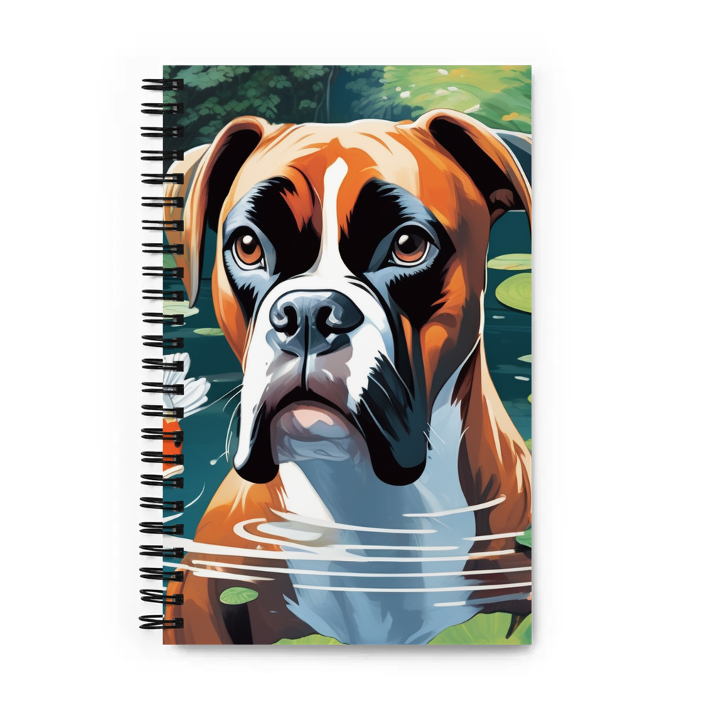 PugMug Custom Boxer Dog Spiral Notebook