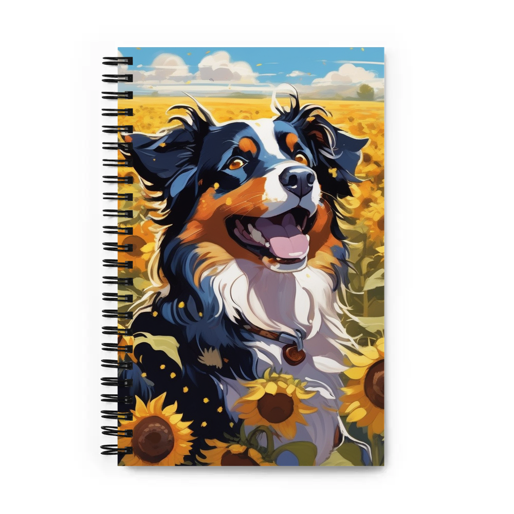 PugMug Custom Miniature American Shepherd Spiral Notebook