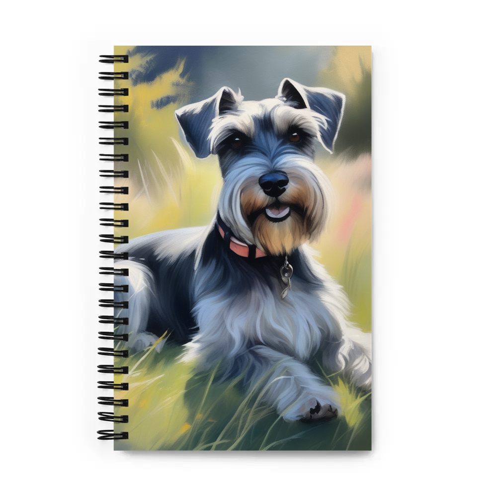 PugMug Custom Miniature Schnauzer Spiral Notebook