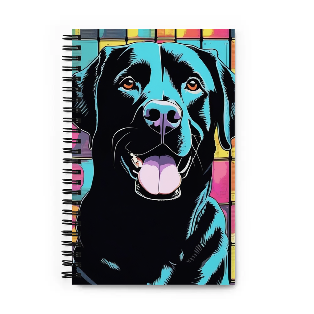 PugMug Custom Black Labrador Retriever Spiral Notebook