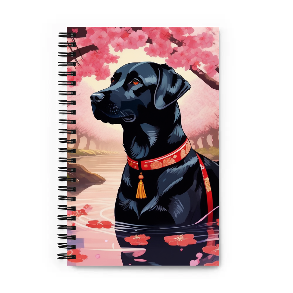 PugMug Custom Black Labrador Retriever Spiral Notebook