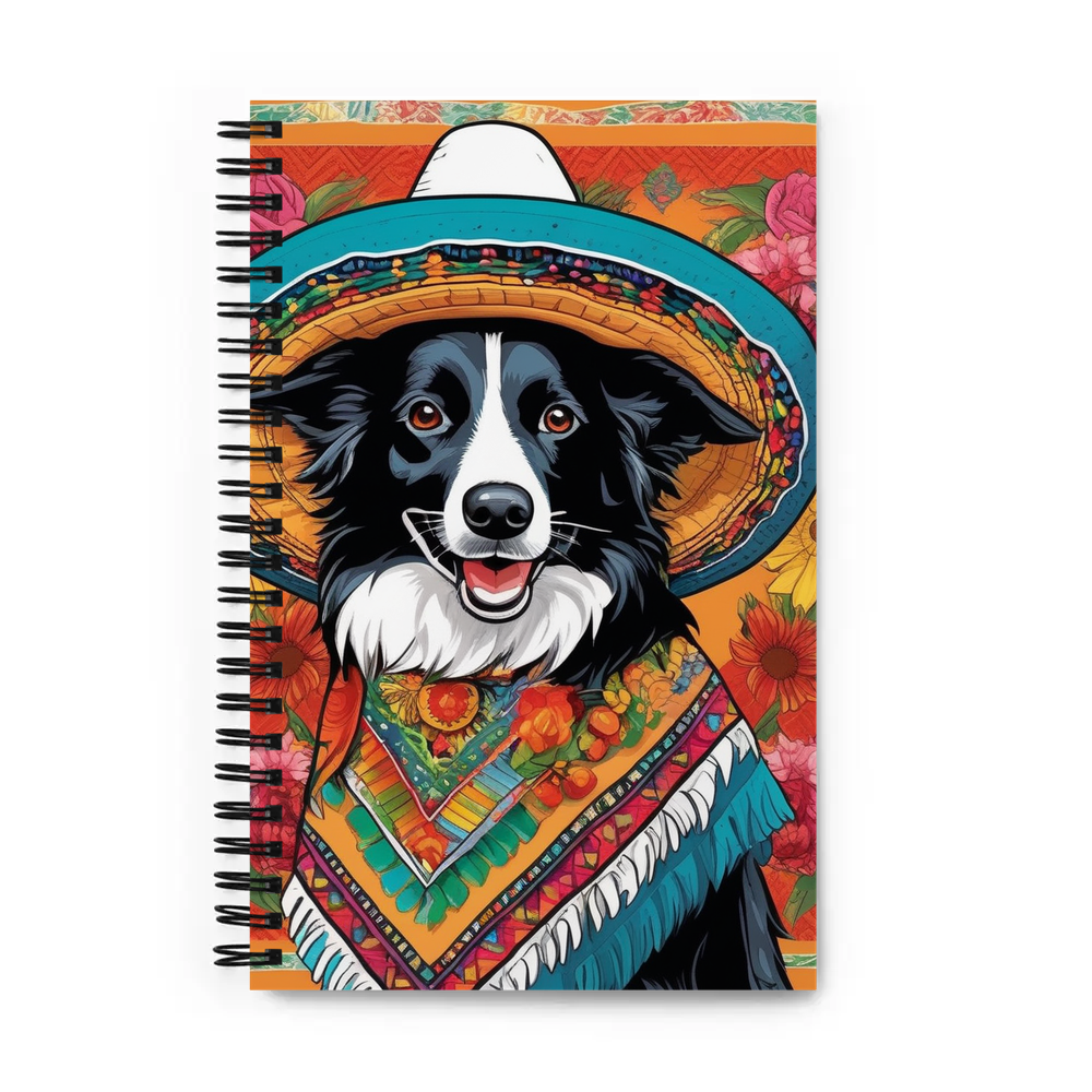 PugMug Custom Border Collie Spiral Notebook