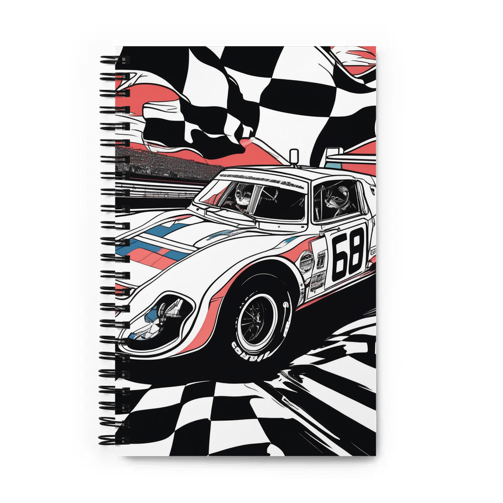 PugMug Custom Black Scottish Fold Cat Spiral Notebook