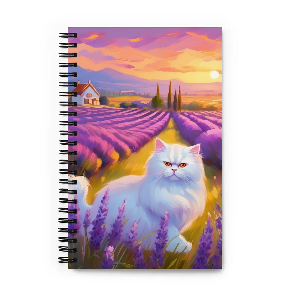 PugMug Custom White Persian Cat Spiral Notebook