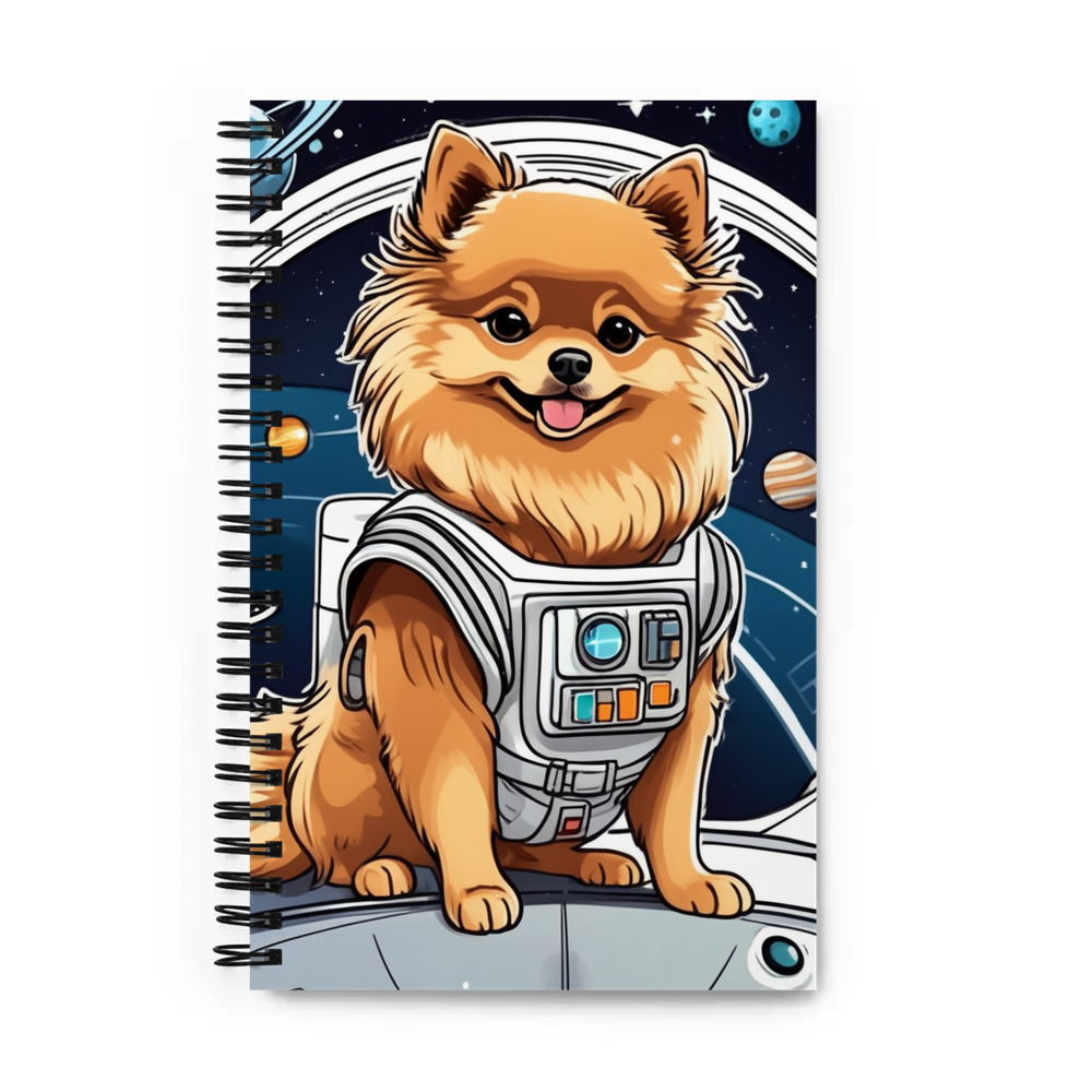 PugMug Custom Tan Pomeranian Spiral Notebook