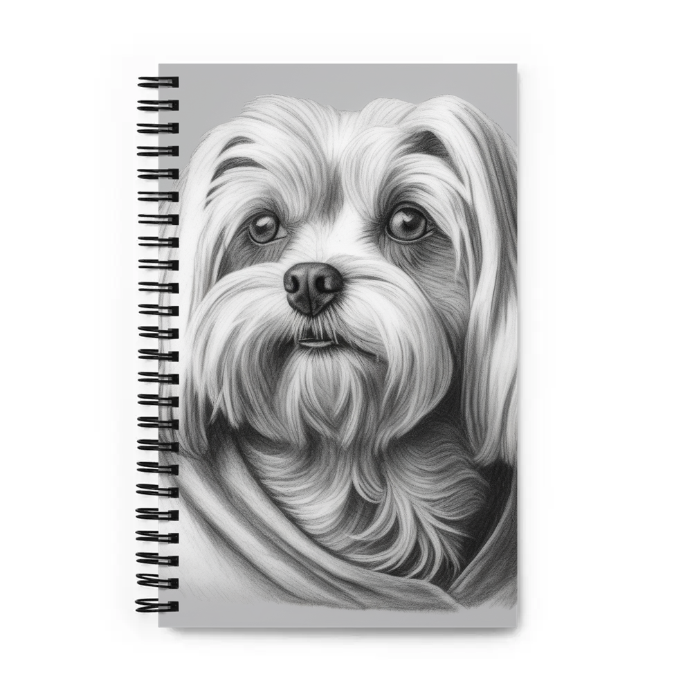 PugMug Custom Maltese Dog Spiral Notebook