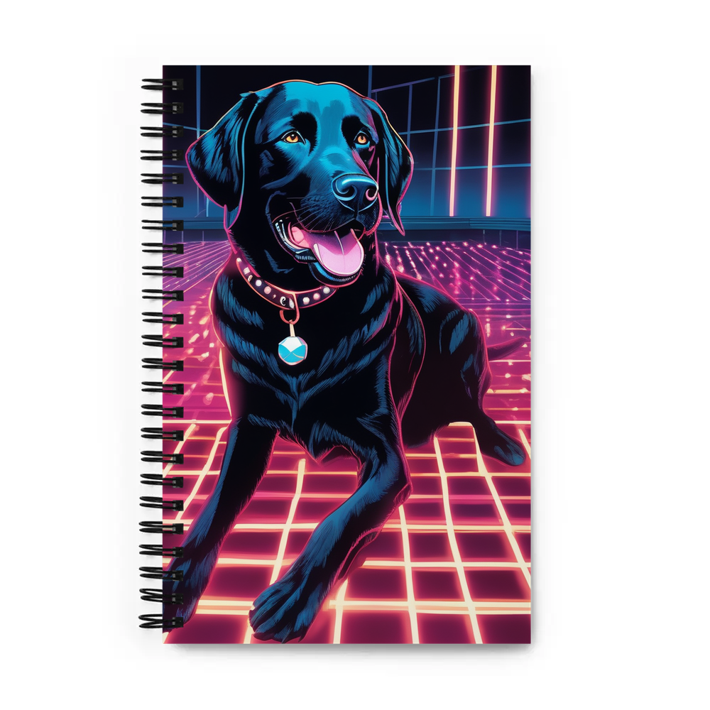 PugMug Custom Black Labrador Retriever Spiral Notebook