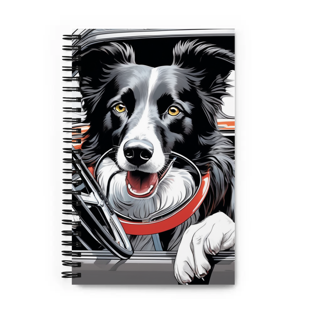 PugMug Custom Border Collie Spiral Notebook