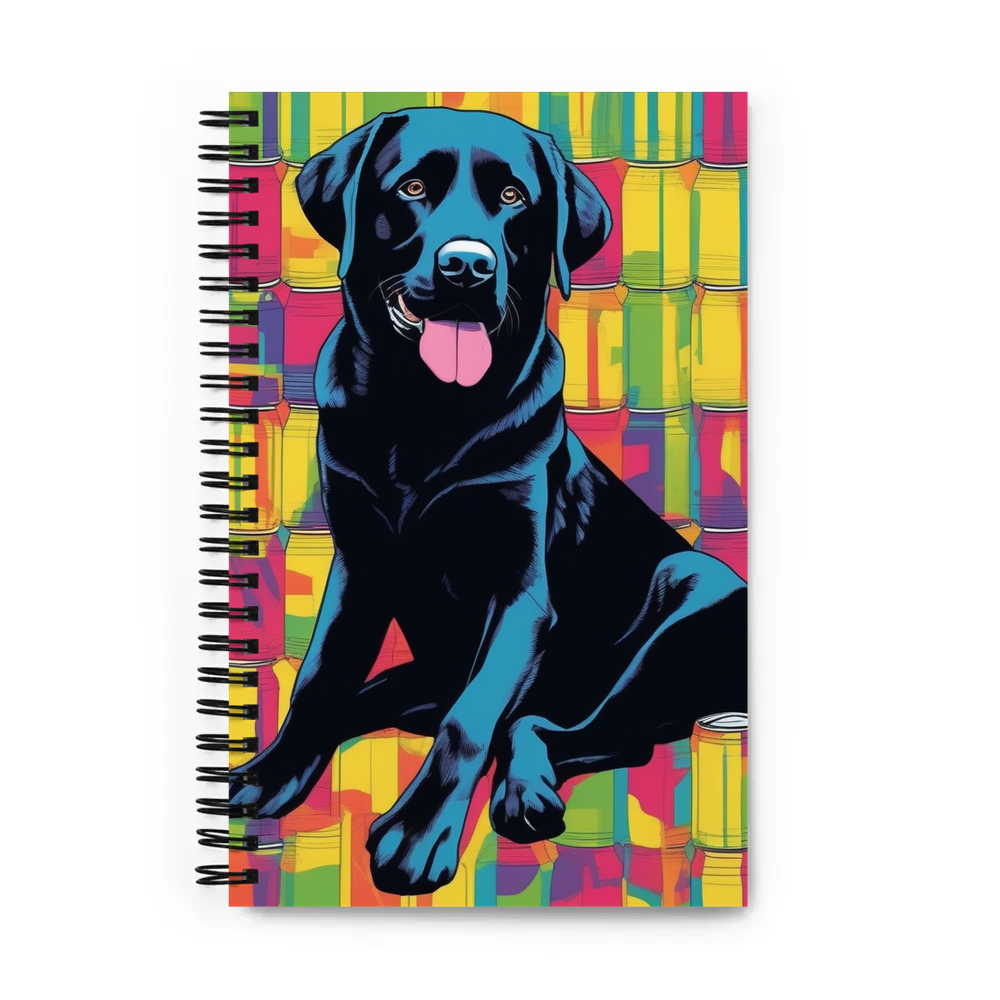 PugMug Custom Black Labrador Retriever Spiral Notebook