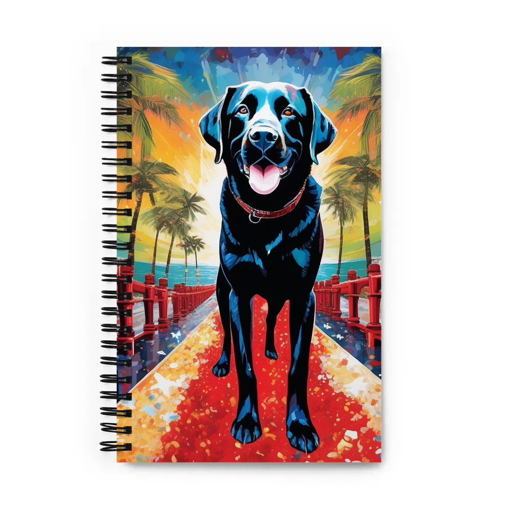 PugMug Custom Black Labrador Retriever Spiral Notebook