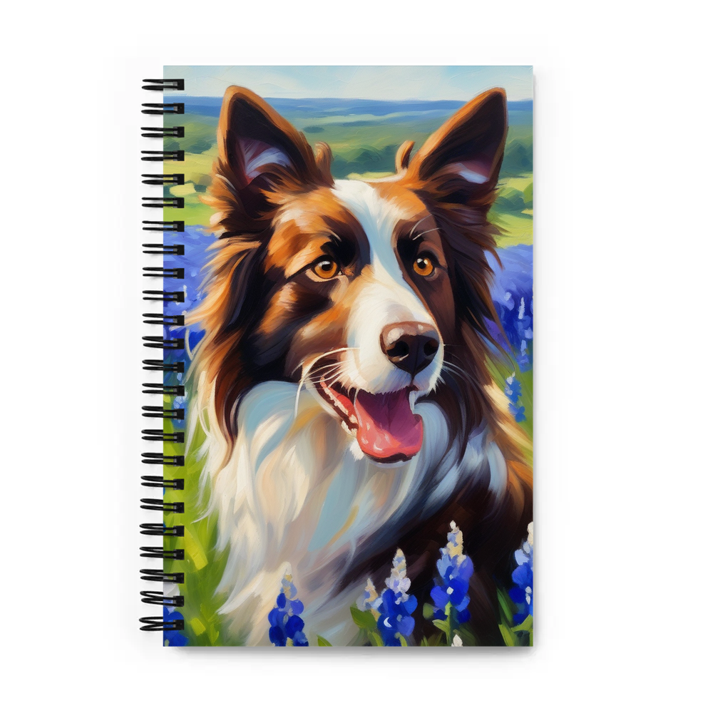 PugMug Custom Border Collie Spiral Notebook