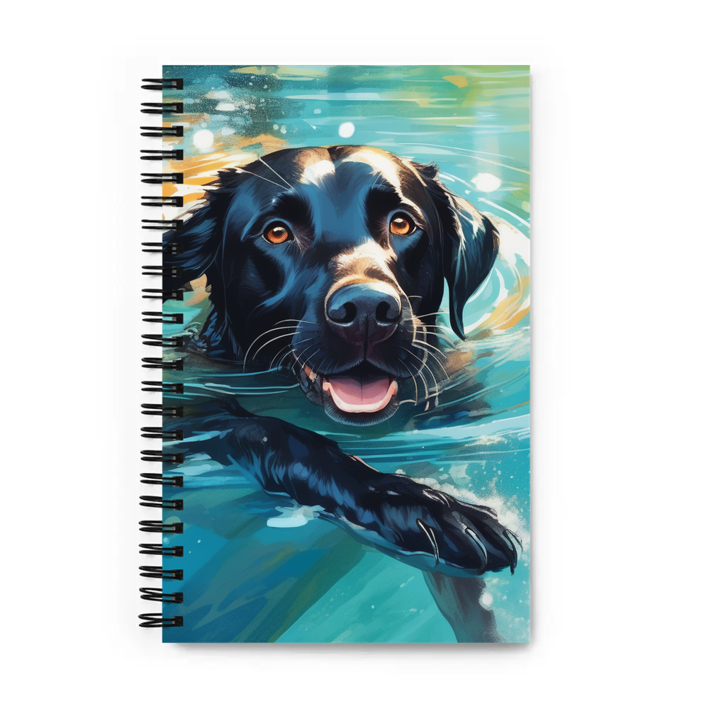 PugMug Custom Black Labrador Retriever Spiral Notebook