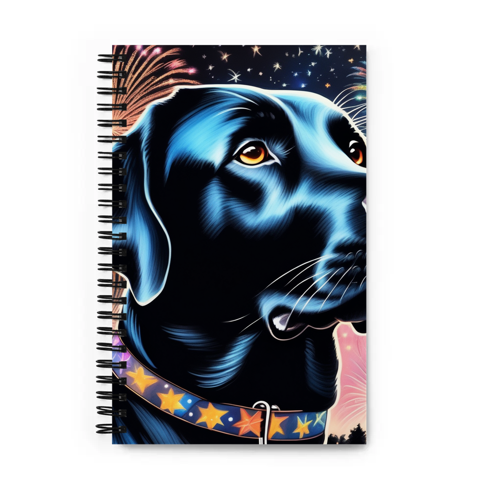 PugMug Custom Black Labrador Retriever Spiral Notebook