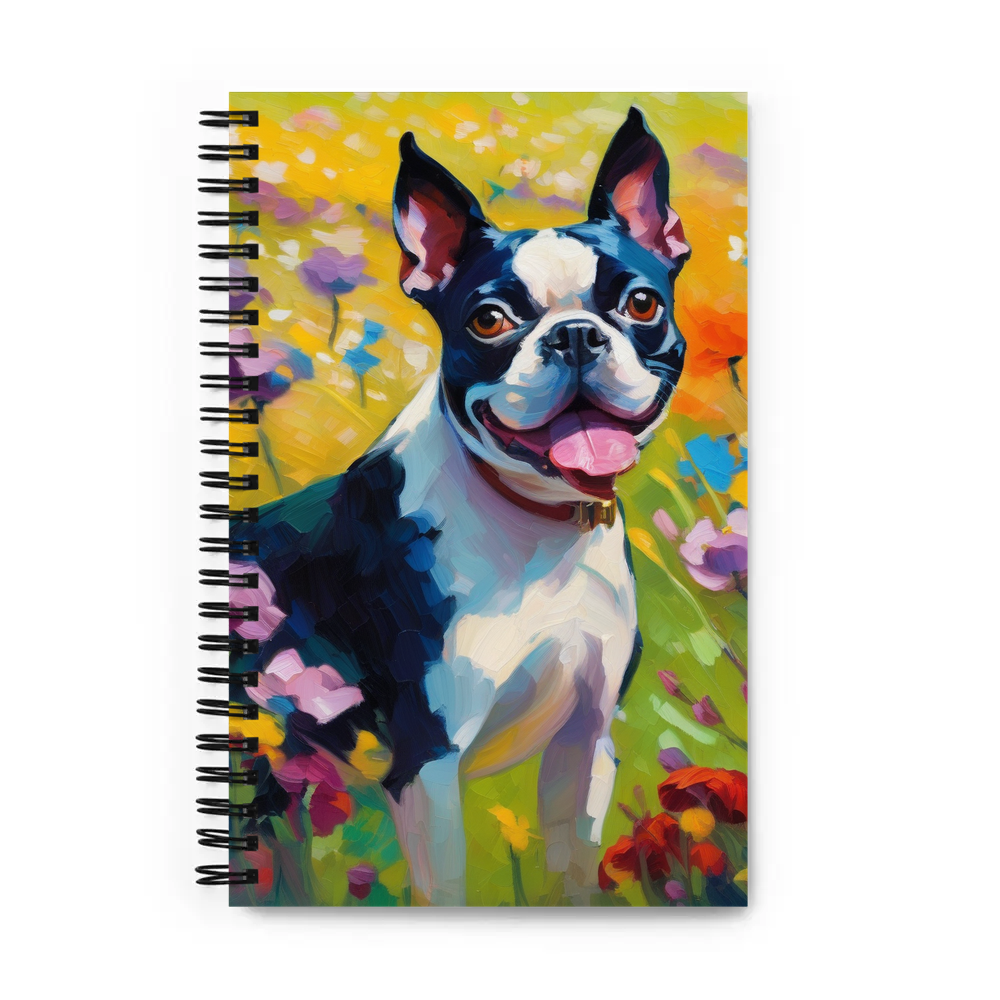 PugMug Custom Boston Terrier Spiral Notebook
