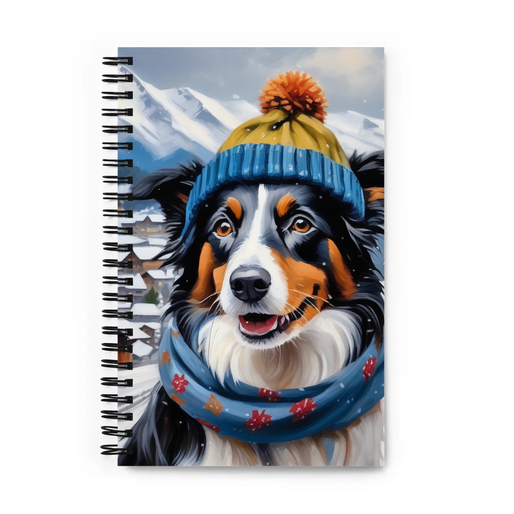PugMug Custom Border Collie Spiral Notebook