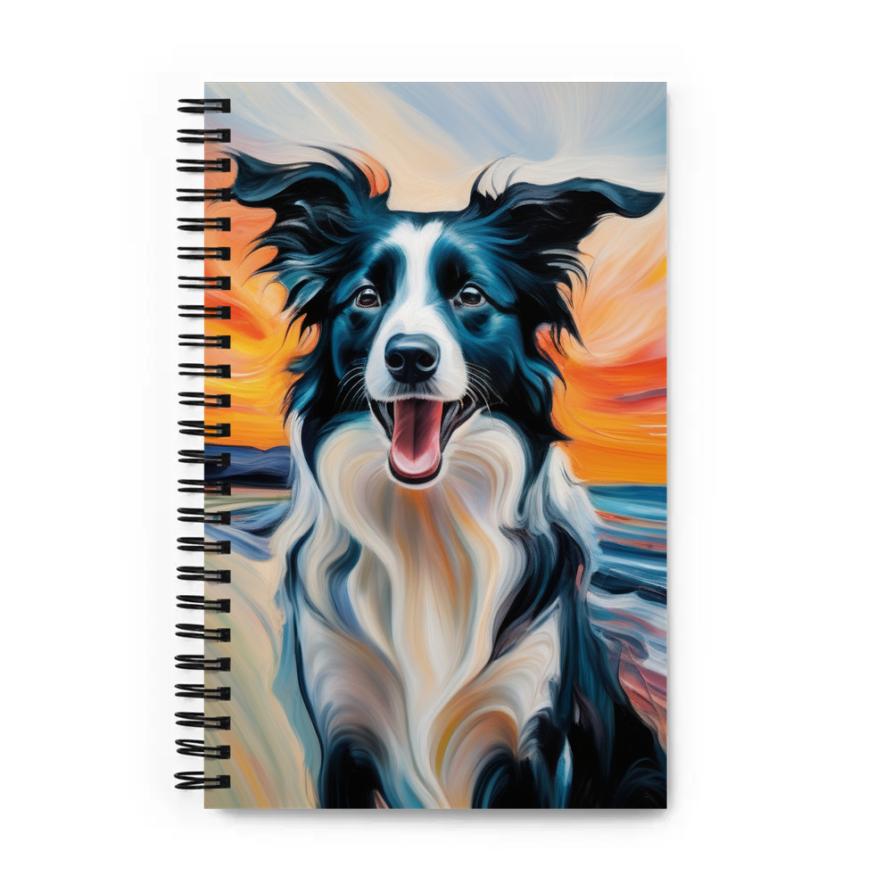 PugMug Custom Border Collie Spiral Notebook