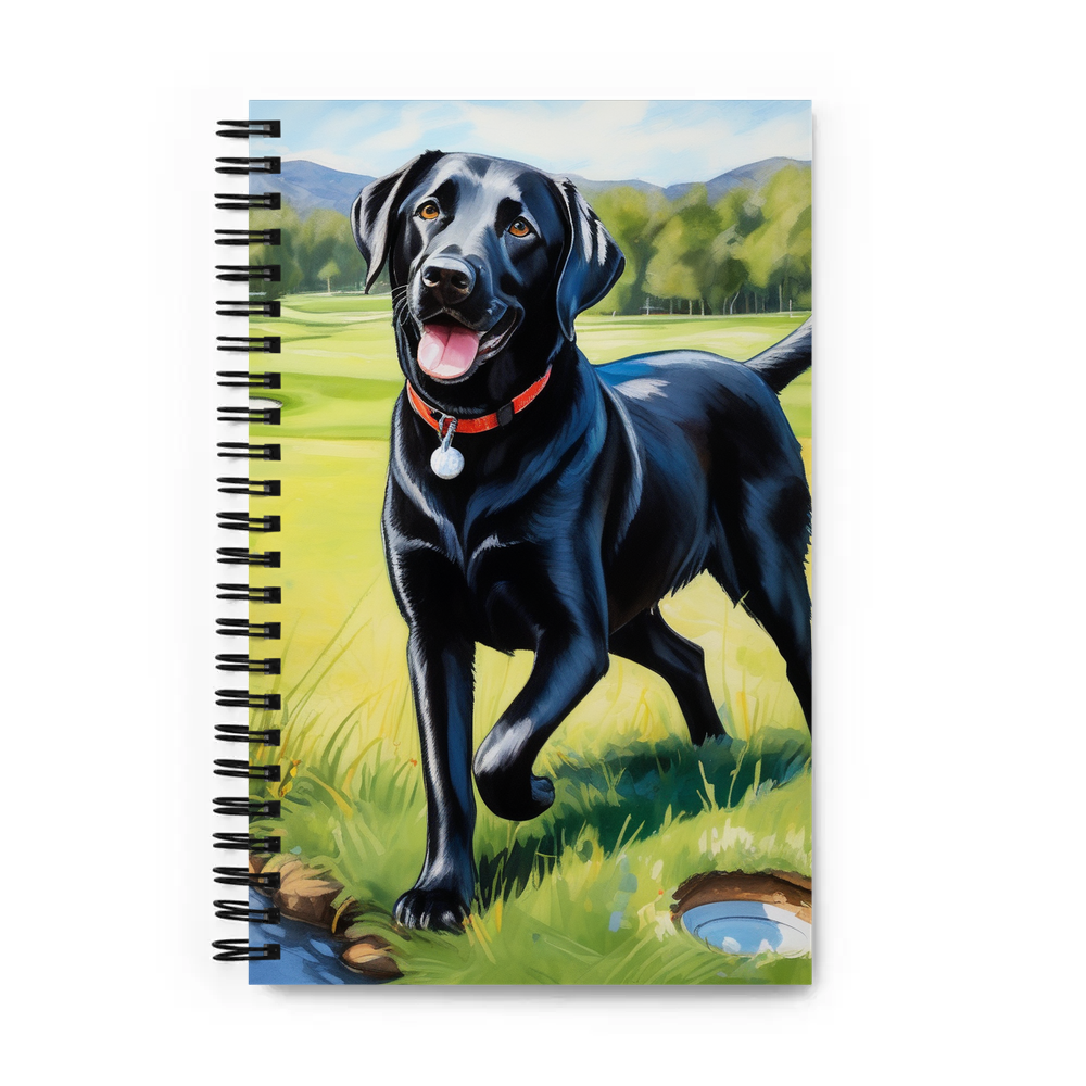 PugMug Custom Black Labrador Retriever Spiral Notebook