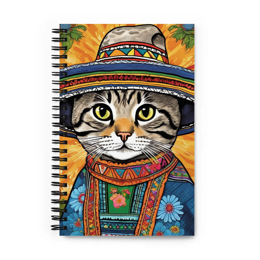 PugMug Custom Tabby Scottish Fold Cat Spiral Notebook