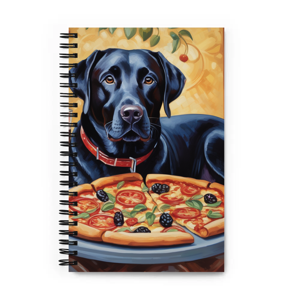PugMug Custom Black Labrador Retriever Spiral Notebook