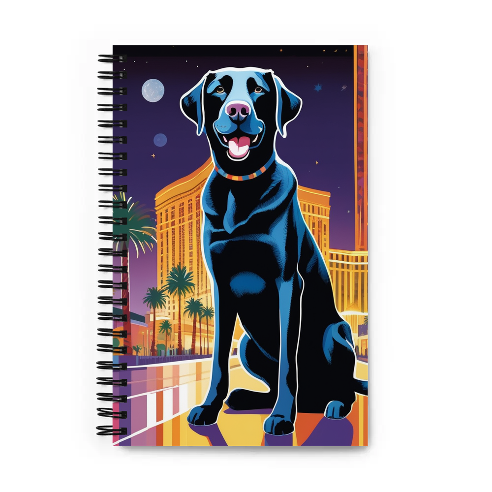 PugMug Custom Black Labrador Retriever Spiral Notebook