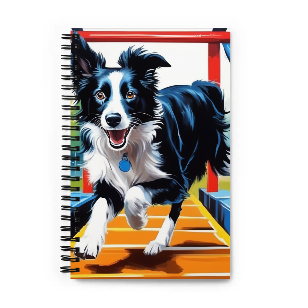 PugMug Custom Border Collie Spiral Notebook