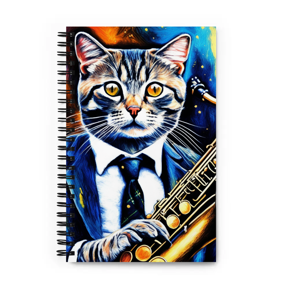 PugMug Custom Tabby Scottish Fold Cat Spiral Notebook