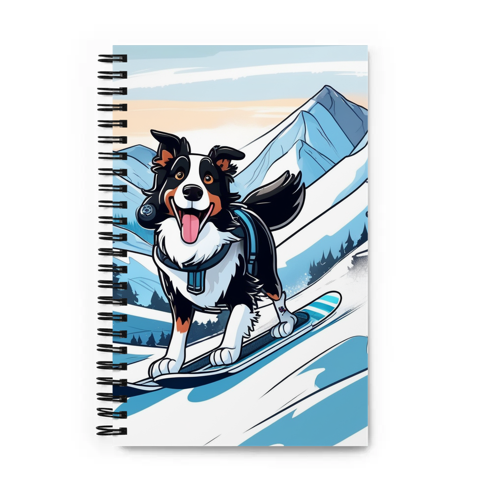 PugMug Custom Border Collie Spiral Notebook