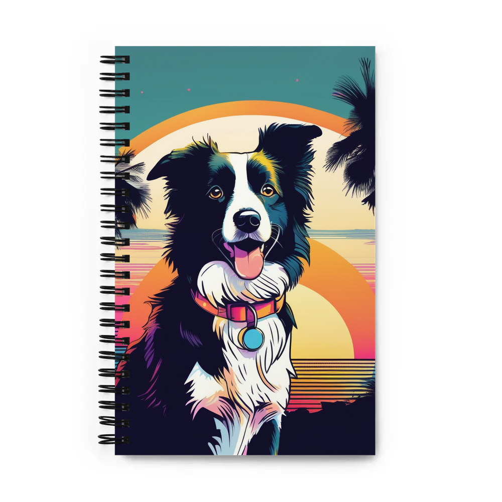 PugMug Custom Border Collie Spiral Notebook