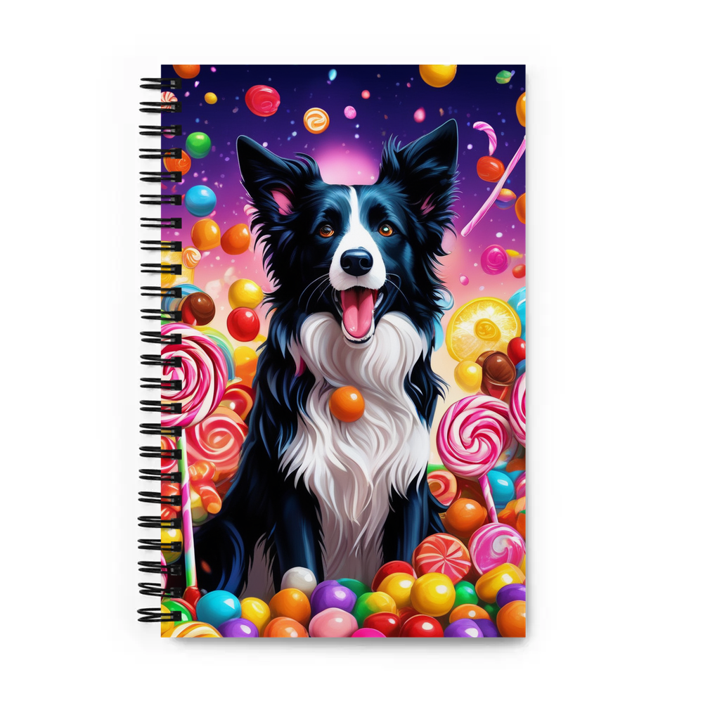 PugMug Custom Border Collie Spiral Notebook