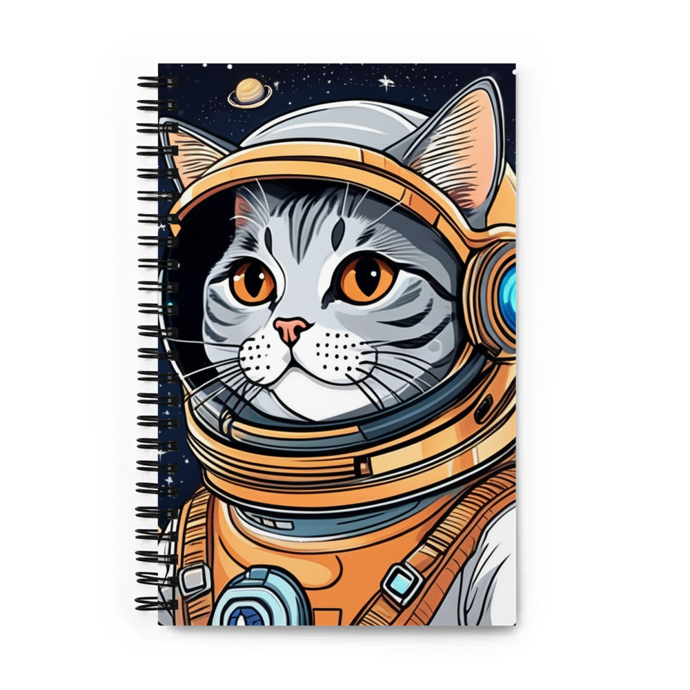 PugMug Custom Tabby British Shorthair Cat Spiral Notebook