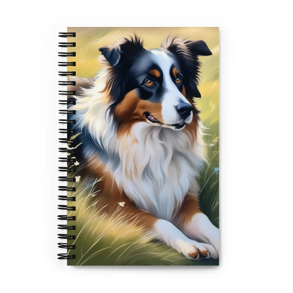 PugMug Custom Miniature American Shepherd Spiral Notebook