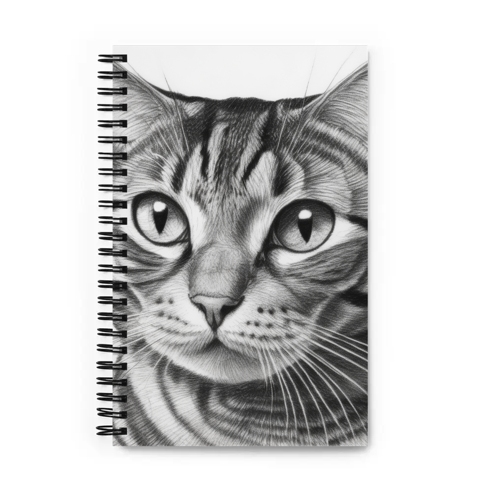 PugMug Custom Tabby American Shorthair Cat Spiral Notebook